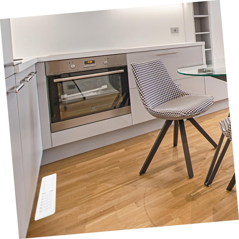 MERRYHAPY Floor Air Vent Cover White Ventilation Grille Practical Air