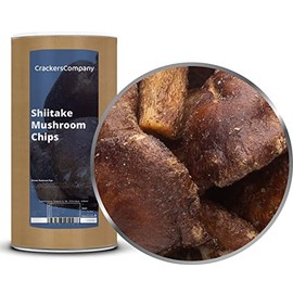 1 x 250g Shiitake Pilze geröstet intensiver Geschmack vegetarisch vegan glutenfrei fettarm außergewöhnliche Knabberei