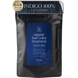 Henna Hair Dye Indigo 100% Organic Hair Color Treatment Color Herb Powder No Synthetic Ingredients Hair Color Gentle on Hair and Scalp HENNA (h Natural) (3.5 oz (100 g, Indigo)