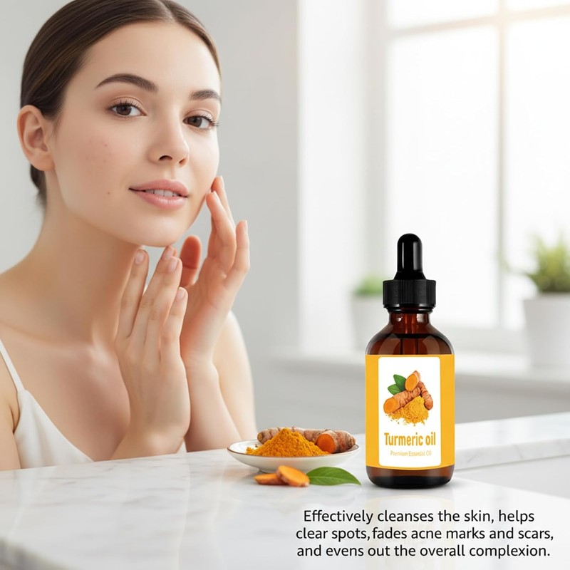 Aceite de cúrcuma para rostro, juego de 2 paquetes, aceite