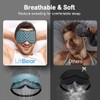 LitBear Breathable Sleep Mask, 3D Eye Mak Sleep for Side