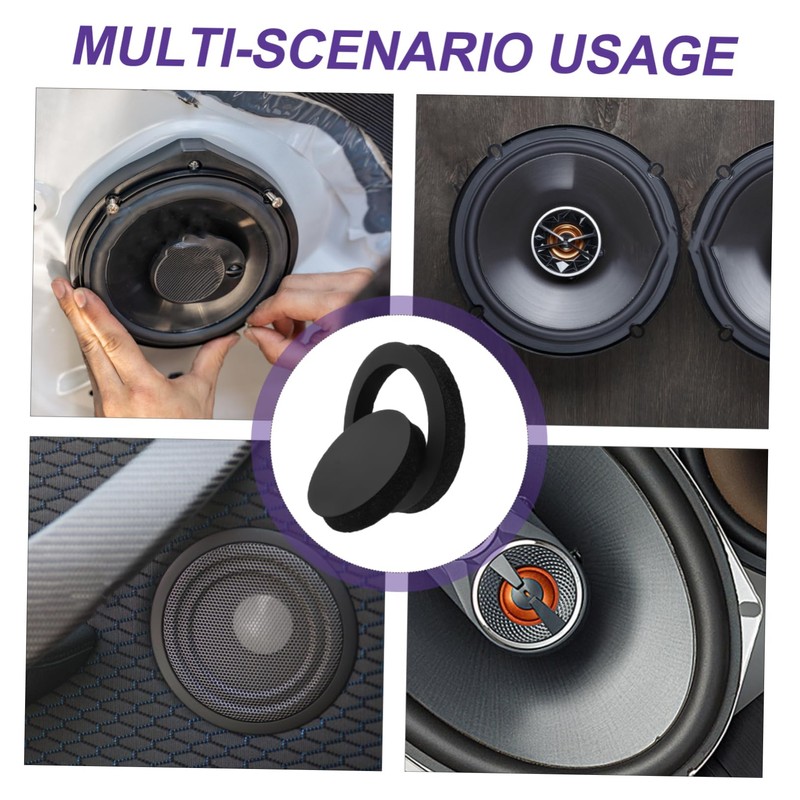 SHINEOFI Car Speaker Spacer Ring Audio Speaker Pad for Enhanced