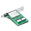 Dual Mini SAS SFF-8088 to SFF-8087 Mini SAS Adapter, with