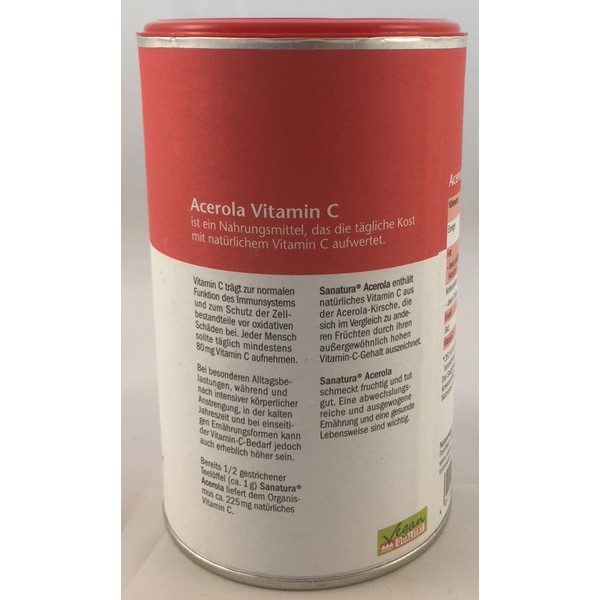 Sanatura Acerola - 3 x 175 g Acerola Powder -