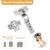 Furniware 2 pcs Soft Close Cabinet Hinge,110 Degree Inset Kitchen