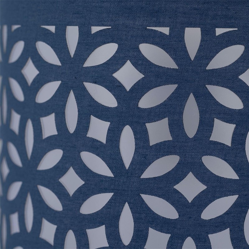 firstchoicelighting Set of 2 Navy Blue Table Lamp Shades, Lampshades