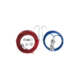 Dog Run Aerial Tie Out Sky Trolley System Holds Up to 60lbs Choose Cable Length (50 Feet Long)