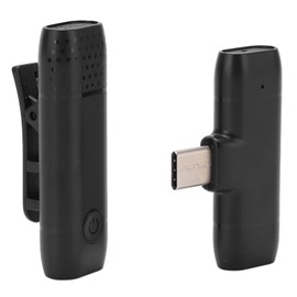 Wireless Microphone,Mini Live Streaming/Recording/Interview/Vlog Noise Reduction Lavalier Plug and Play Mic,for Android Type C Smartphone