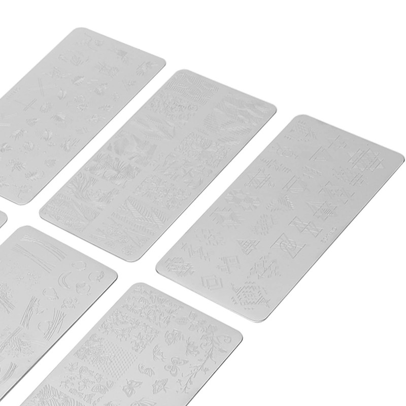 7pcs Nail Stamping Plate Women Nail Art Templates Nail Multi