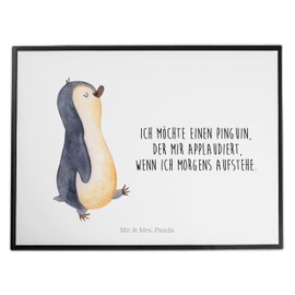 Mr. & Mrs. Panda Desk Mat Penguin Marching - Gift, Brother, Desk Pads, Office Supplies, Early Risers, Satisfied