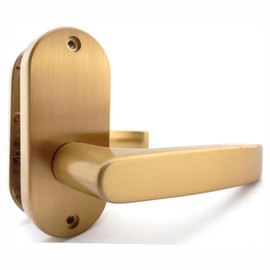 Kawaguchi Giken JL-24-1K-SG JL-24-1K-SG Lever Handle for Residential Indoor Use, Backset, 2.0 inches (50 mm), Satin Gold