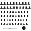 BRECAVE Laptop Screws Kit Black Laptop Notebook Computer Replacement Screws