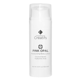 Cosmétiques Créatifs Pink Opal Moisturizing Body Lotion with Coconut Butter and Hyaluronic Acid, 3.4 fl. oz.