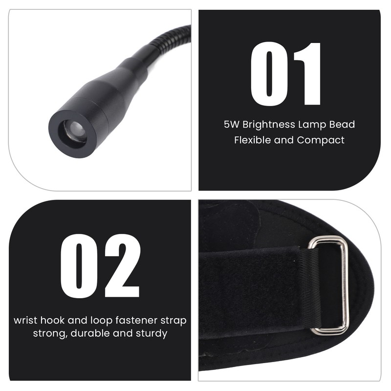 UV Glue Curing Light Portable Wrist UV LED Lamp with