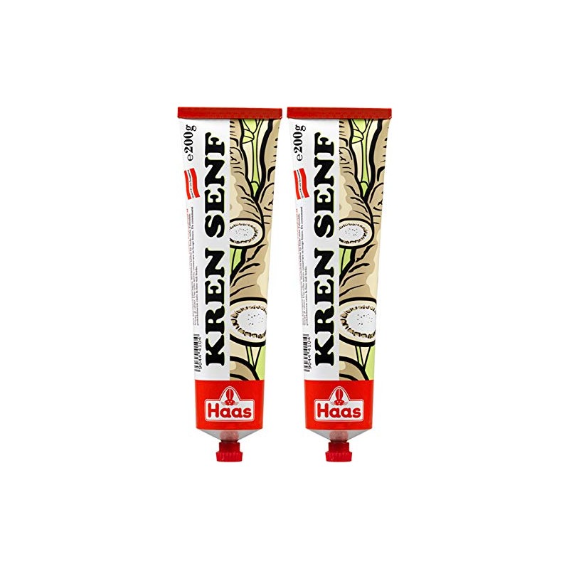 Haas Mustard with Horseradish 2 x 200 g, Haas /