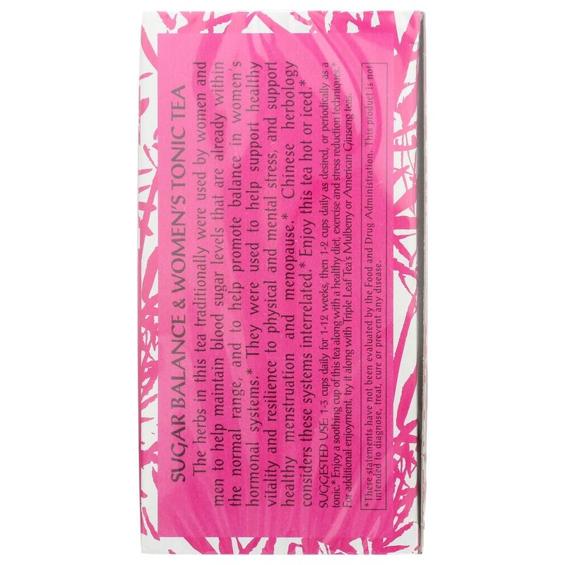 Sugar Balance Women's Tonic Tea, 20 Tea Bags (Pack of