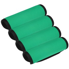TIXIPEM Luggage Handle Wrap [4PCS] - Neoprene Luggage Identifiers Use for Suitcases & Carry on & Travel Accessories - [Grass Green-6IN/15CM] Comfort Grip Handle Cover