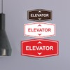 Fancy Elevator Up & Down Arrows Sign (Blue) - Small