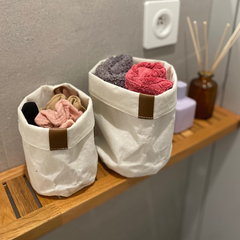 MOMO WAY Storage Basket, Set of 3, Decorative Storage Boxes,