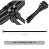 303 Pcs Cable Management Organizer Kit, 4 Cable Sleeve Split,