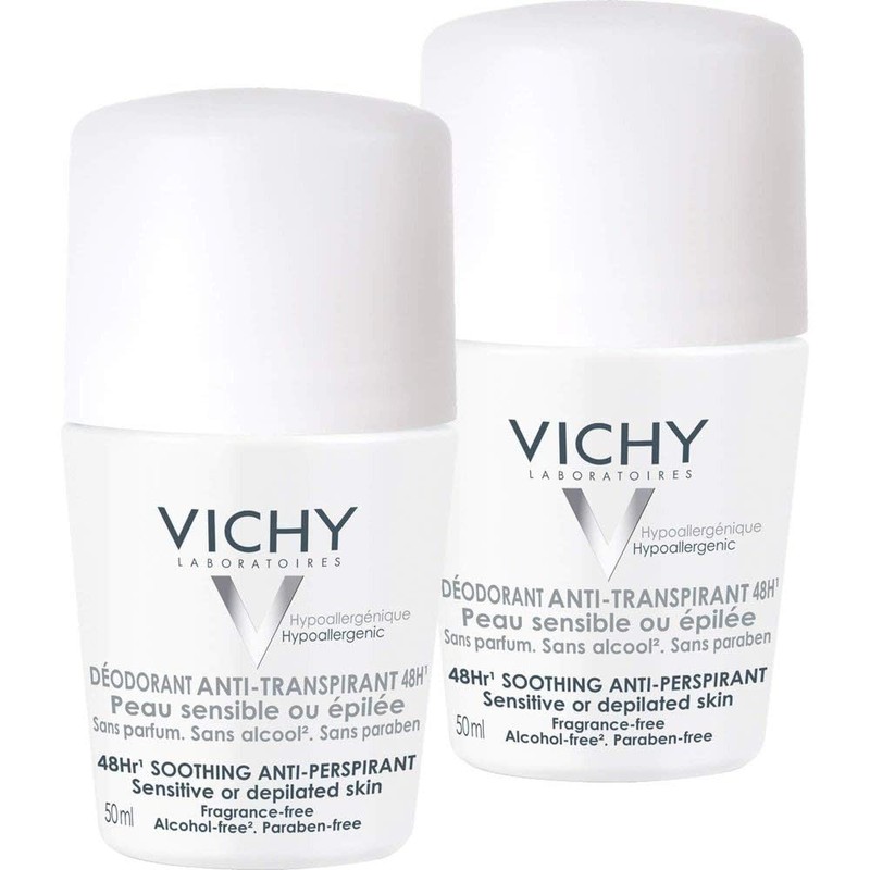 Vichy Deo Roll-On Sensitive Anti-Trans.48h 2 x 50 ml