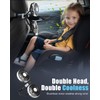 USB Car Fan for Backseat: Dual Rear Seat Fans for