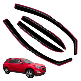 4PCS in-Channel Window Visor Rain Guards for 2025 Chevy Equinox, Extra Durable Side Window Deflectors, Wind Vent Visors