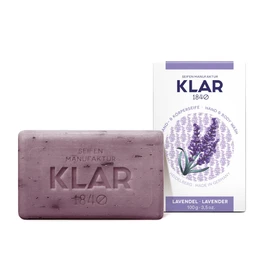 Klar Seifen Lavender Soap 100 g, Cosmos Certified, Palm Oil Free, Suitable for Normal Skin, Soap 10982