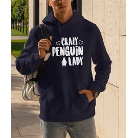 Hippowarehouse Crazy Penguin Lady Baseball Cap hat Premium Printed 5 Panel OneSize Adults Black