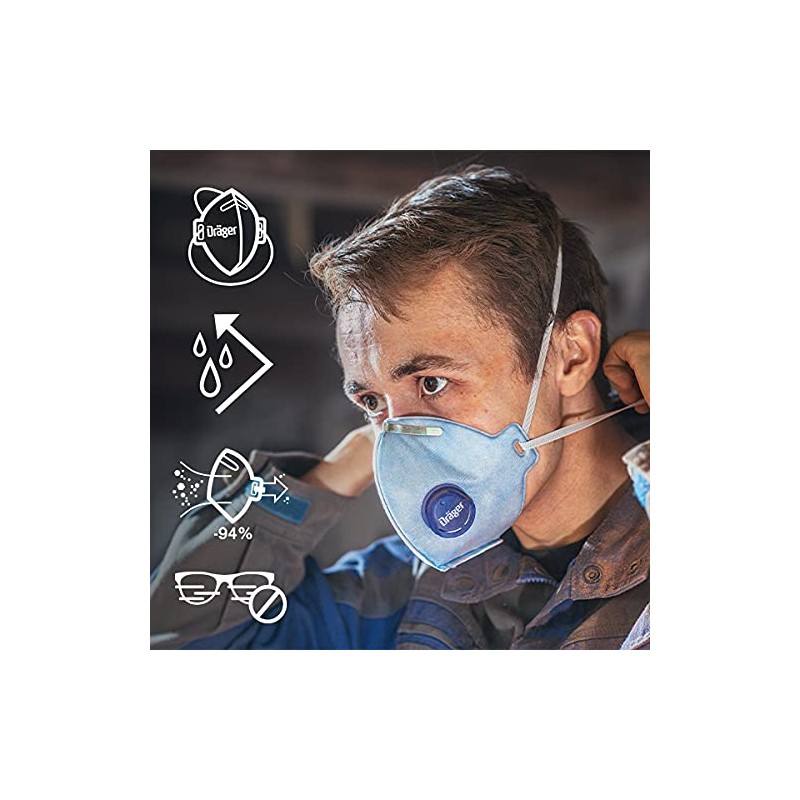 Dräger X-plore 1720 C V FFP2 Respirator Mask (10-Pack) |