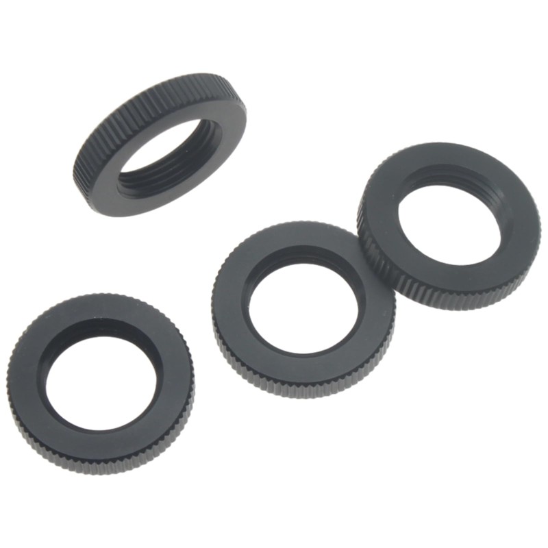 FDXGYH 4 Pcs 5/8"-27 Microphone Stand Nut Knurled Lock Nut