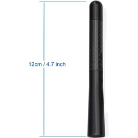 Motorcycle Carbon Fiber Antenna Mast Replacement Compatible with Harley Davidson 1989-2023 Road King Softail Touring Street Glide Road Glide Fat Boy Electra Glide Tour Ultra Classic - 2Pack