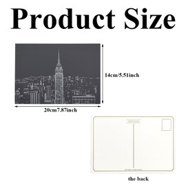 12 Pcs Scratch Art World Famous City Landmarks Scratch Art Rainbow Scratch Paper Scratch Art for Adult and Kids