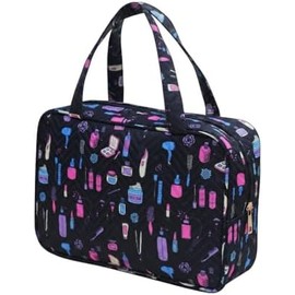 Travel Makeup Organizer, Compact Lightweight Accessory for Travel and Daily Use - YUDEYG Unique Print