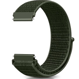 Issinlky 18 mm, 19 mm, 20 mm, 22 mm, nylon sport loop bracelet, quick release replacement strap for women and men, 18 mm
