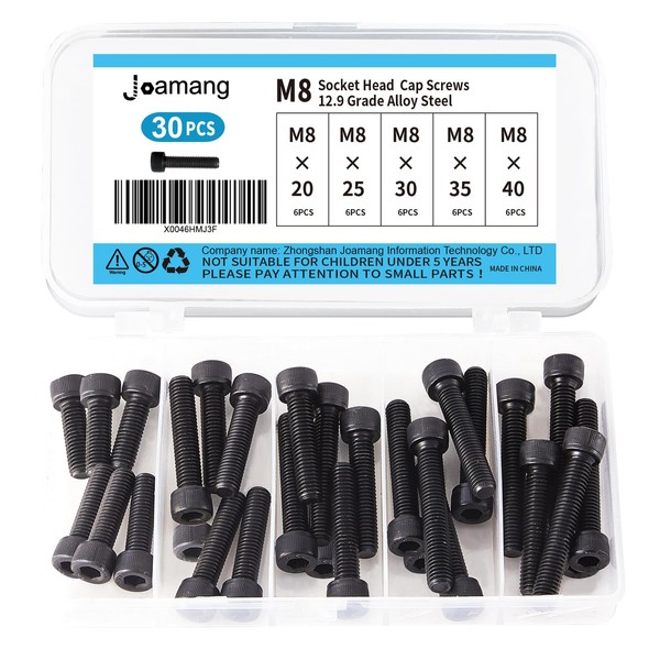 Joamang M8 x 20mm 25mm 30mm 35mm 40mm Hex Socket