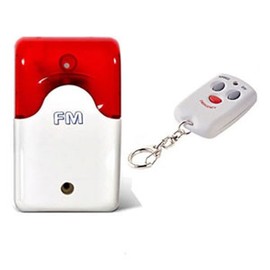FM Emergency Strobe Siren and Panic Button for Convenience Stores, Businesses, and Homes Alarm Device / Emergency Report Button