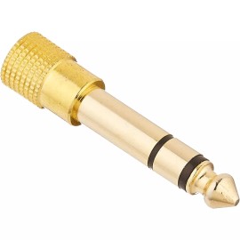 ChromaCast 3.5mm 1/8" Female Stereo Plug to 1/4" 6.3mm Male Stereo Jack Headphone Adapter