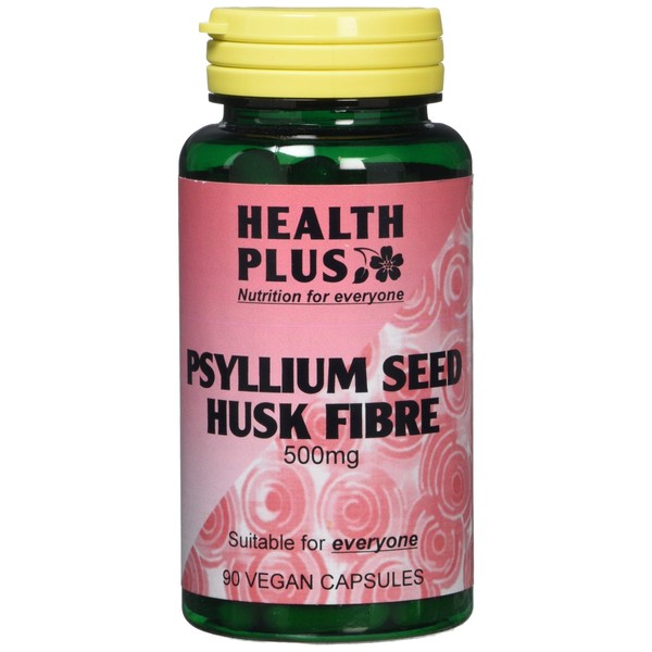Health Plus Psyllium Seed Husk Fibre 500mg Digestive Health Supplement - 90 Capsules