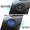 TOMALL Aluminum Engine Start Stop Push Button Cover Trim Compatible