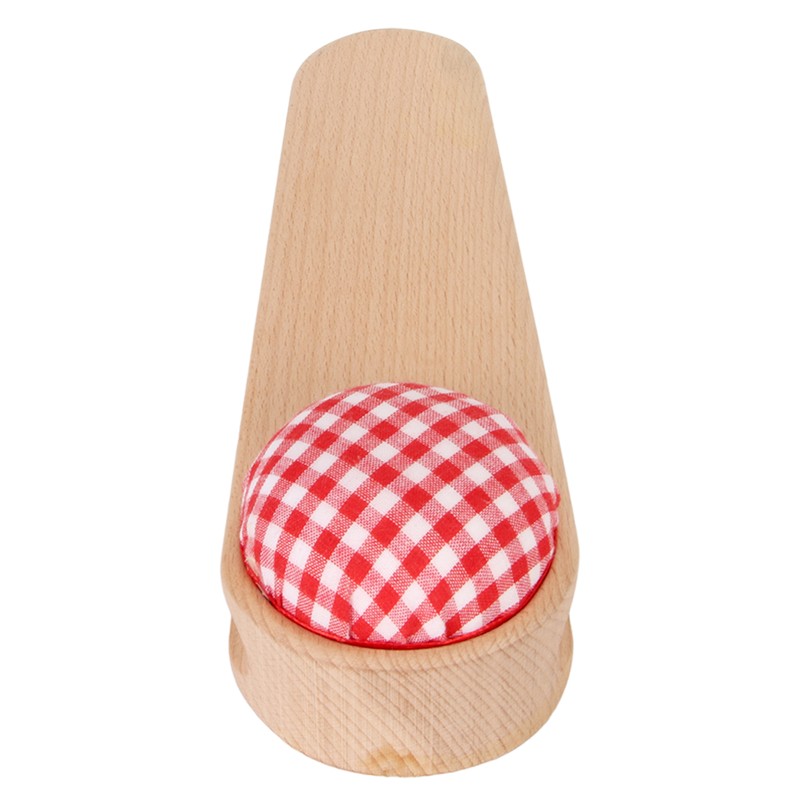 Quilters Clapper Pin Cushion Design Smoothing Wood Easy Operation Hardwood