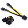WANGCL PCIe Splitter Grafikkarte Kabel 8 Pin to Dual PCIe