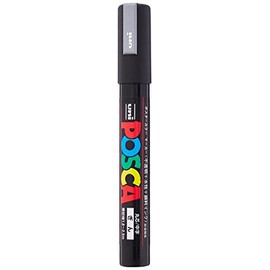 Uni Posca Medium Marker, Silver (PC5M.26)
