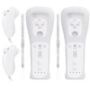 Wii Remote Controller 2 PACK,Wii Controller With Nunchuck Compatible with
