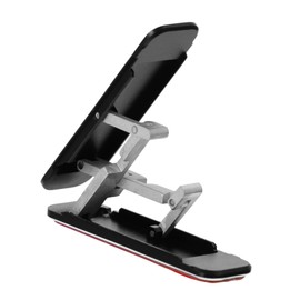 HOMSFOU 1stk Halterung Für Selbstklebende Aufkleber Tablet Steht Handy Steht Verstellbarer Telefonständer Handyhalterung Ständer Für Tablet-Halter Telefonhalter Black Aluminiumlegierung