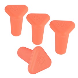 Shinemade Wine Stoppers,Set of 4 Silicone Corks - Uncork,Heavy-Duty for all Bottles