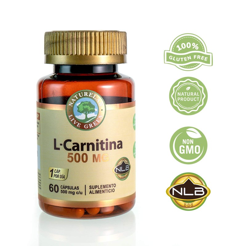 Naturelab L-Carnitina - 60 Cápsulas de 500 mg c/u
