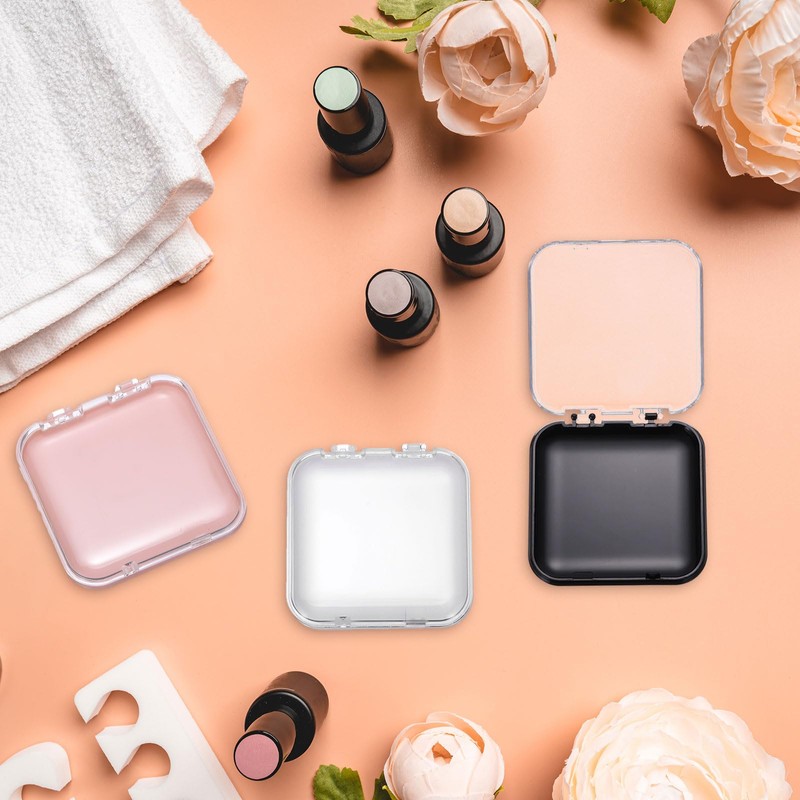 uxcell 20 Pcs Press on Nail Storage Box with Adhesive