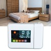 Digital Projection Alarm Clock with Thermometer and Hygrometer, 180 Degree