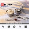 DI ORO® 4-Piece 18/8 Stainless Steel Measuring Cup Set -